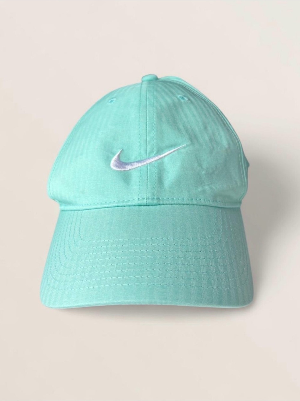 Nike Mint Green Embroidered Swoosh Cap